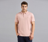 HIGHLANDER FRONT ZIPPER POLO, NATURAL/LIGHT PINK