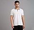CONTRAST ZIPPER POLO, WHITE