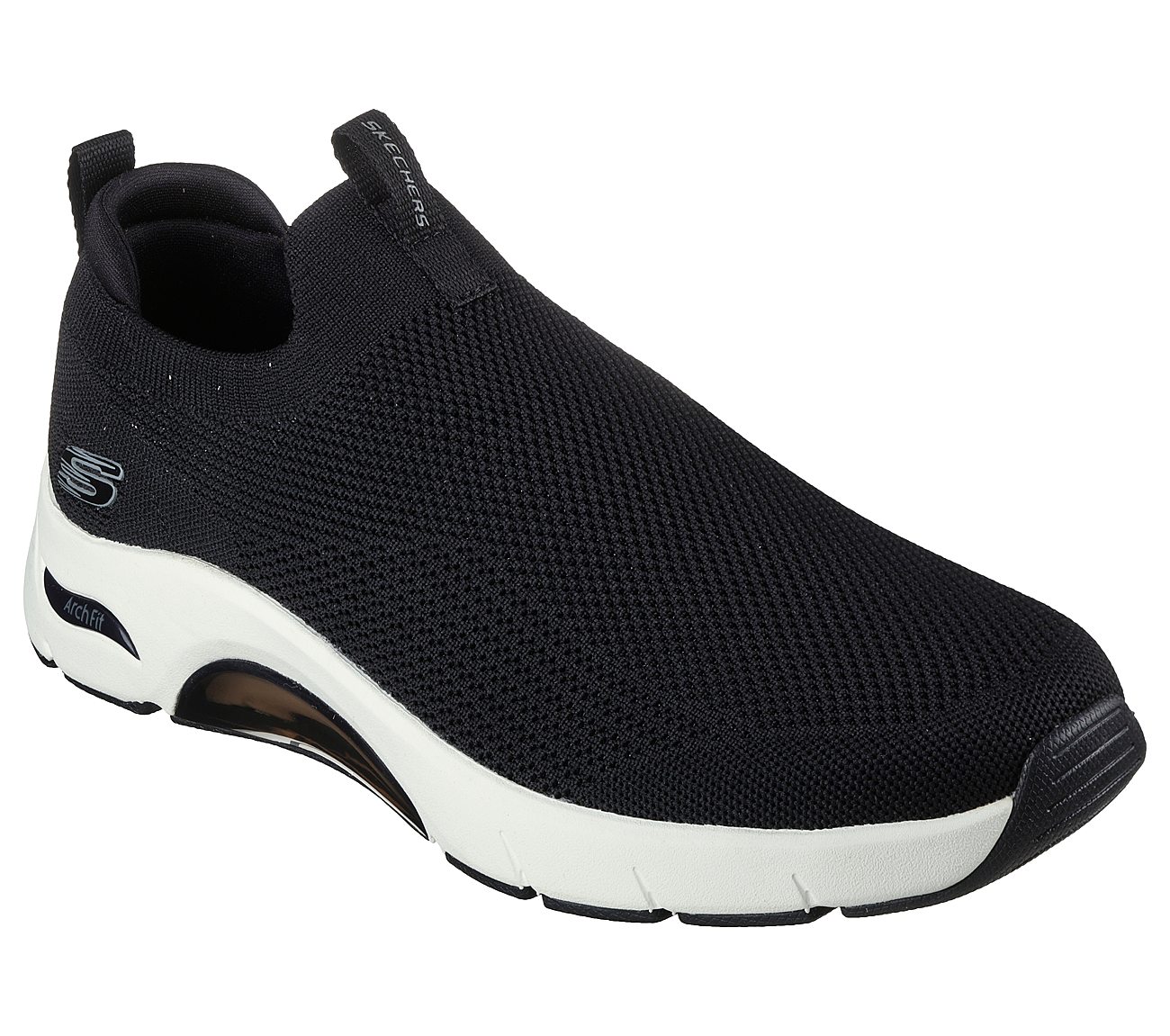 SKECH-AIR ARCH FIT, BLACK/WHITE Footwear Right View