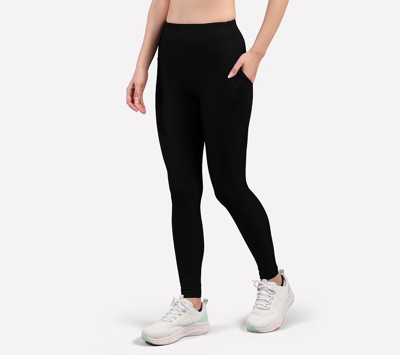 VERTICAL PATTERN PANT, BLACK Apparels Top View