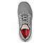 GO RUN 600-CIRCULATE, GREY/CORAL Footwear Top View