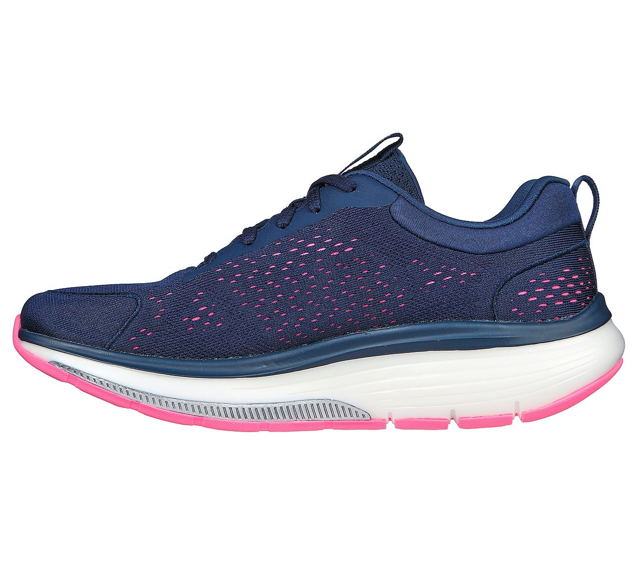 GO WALK WORKOUT WALKER -OUTPA, NAVY/HOT PINK Footwear Left View