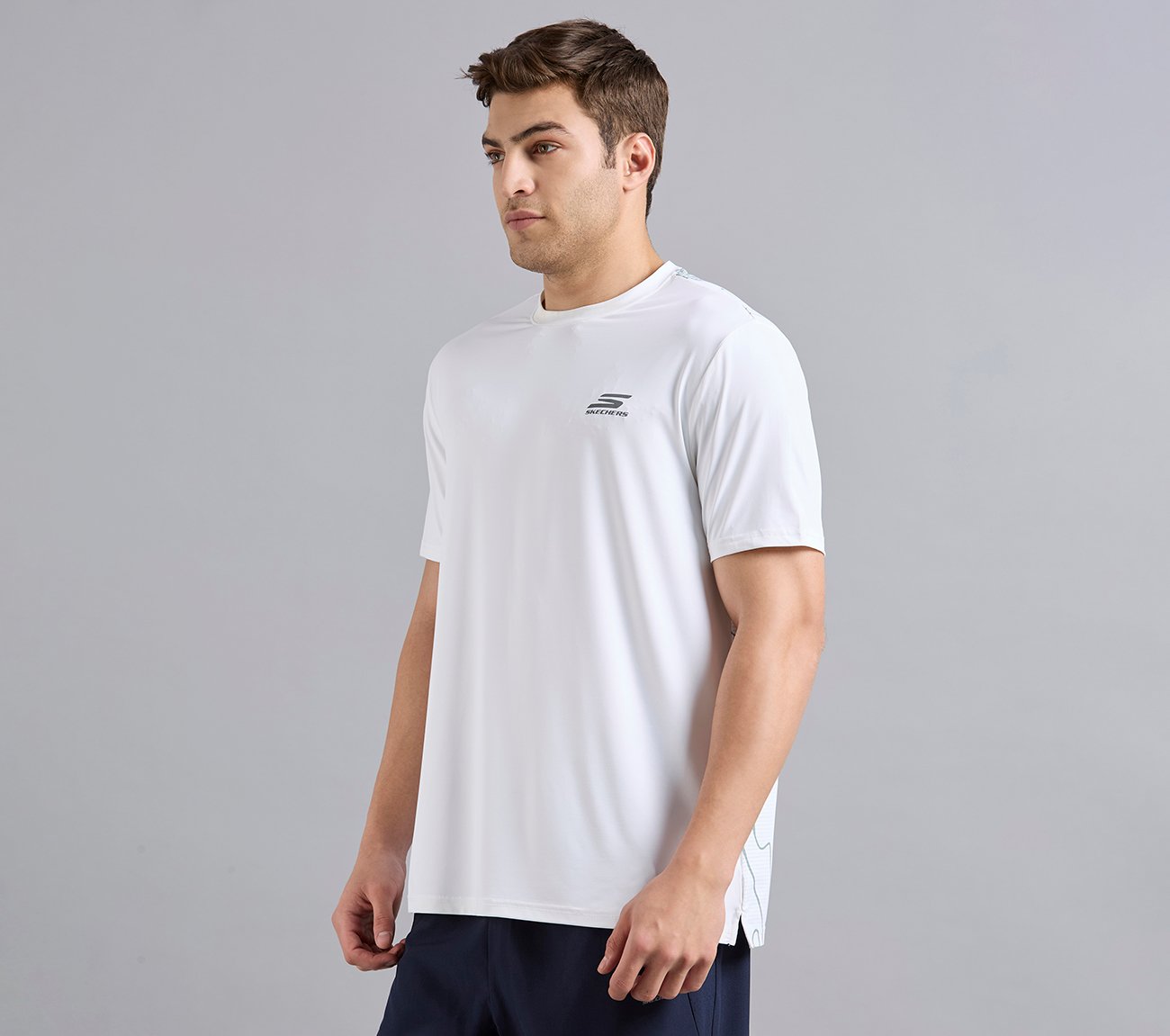 OVERBRANDING PICKLEBALL TEE, WHITE Apparels Top View