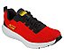 GO RUN SUPERSONIC, RED/BLACK Footwear Lateral View