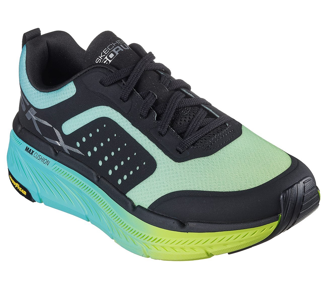 MAX CUSHIONING PREMIER 2, BLUE/LIME Footwear Right View