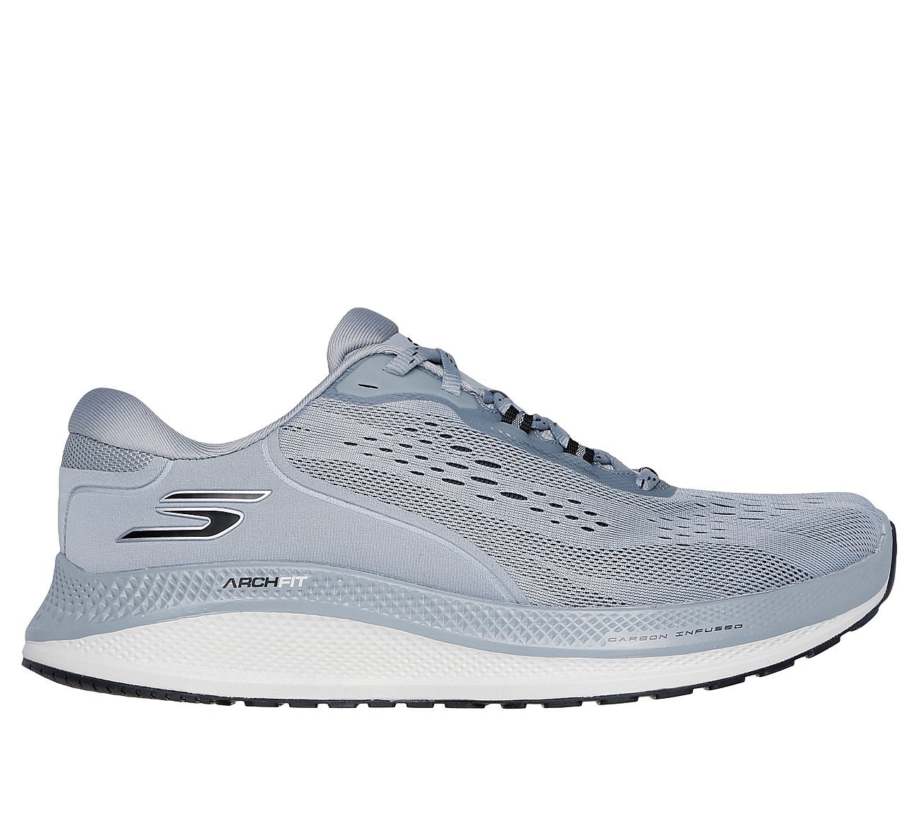 GO RUN PERSISTENCE 2, GGREY/BLACK Footwear Lateral View