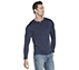 GOKNIT PIQUE HENLEY, NNNAVY Apparel Lateral View