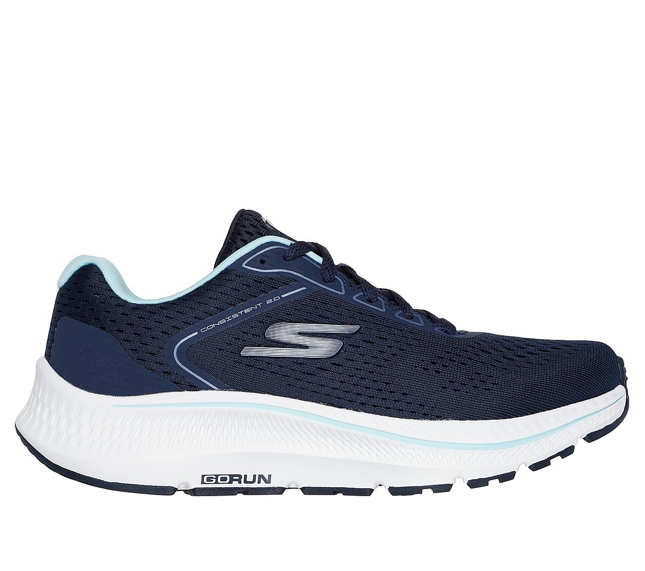 GO RUN CONSISTENT 2, NAVY/BLUE Footwear Lateral View