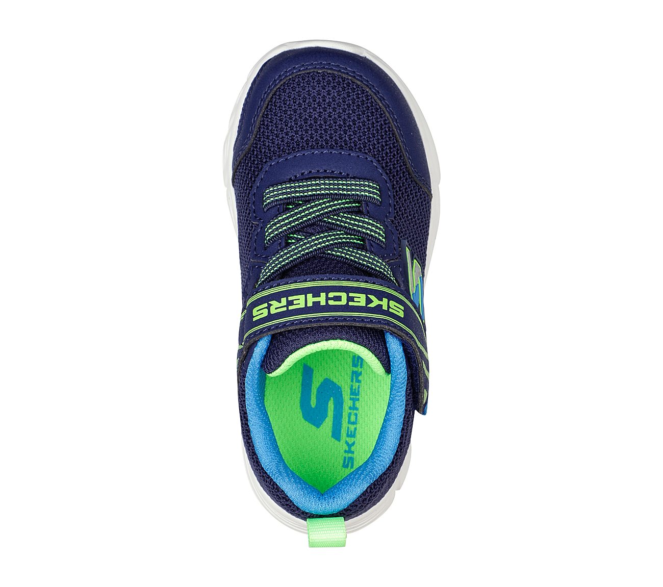 COMFY FLEX - MINI TRAINER, NAVY/LIME Footwear Top View