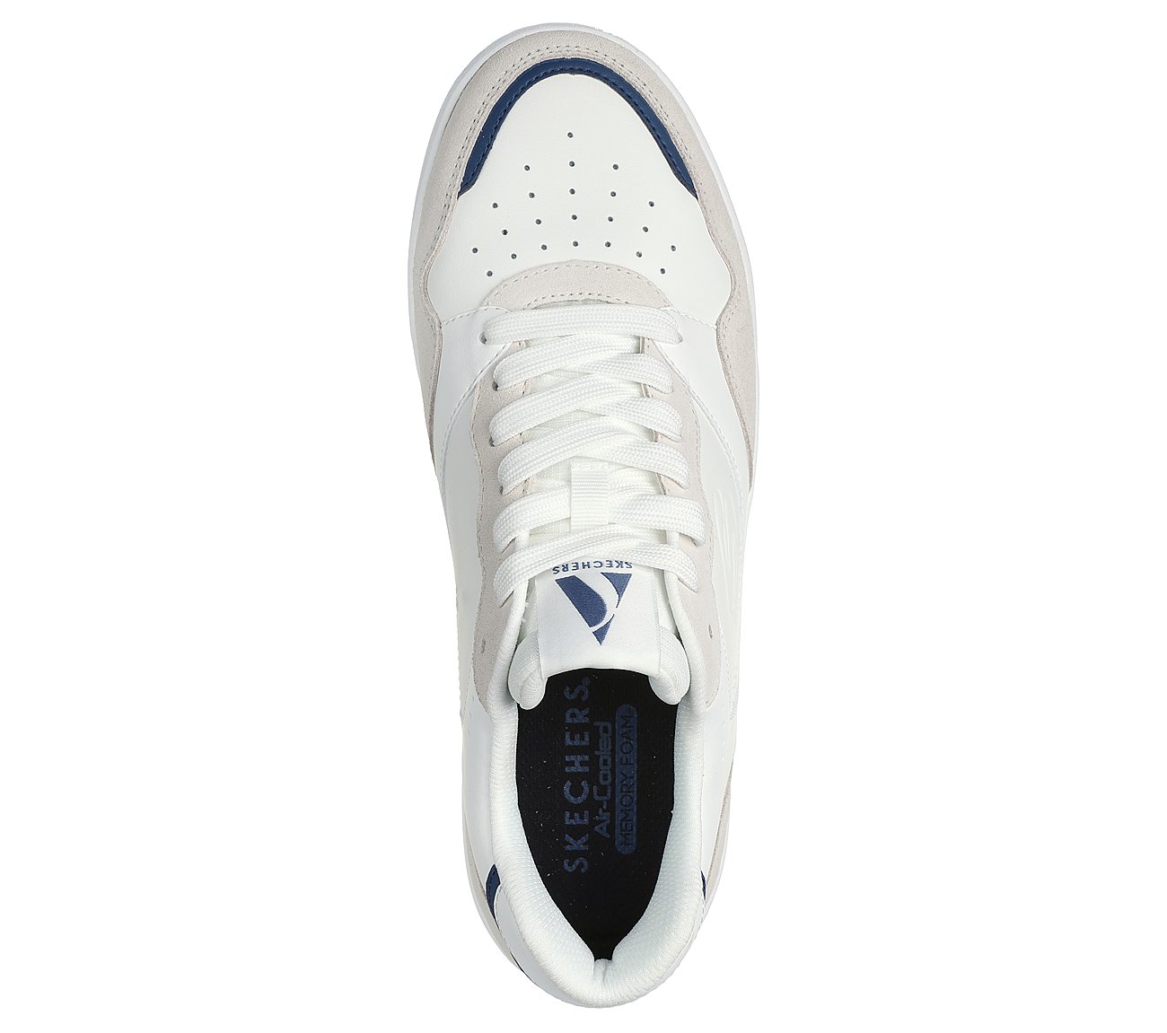 KOOPA - VOLLEY LOW LIFESTYLE, WHITE/NAVY Footwear Top View