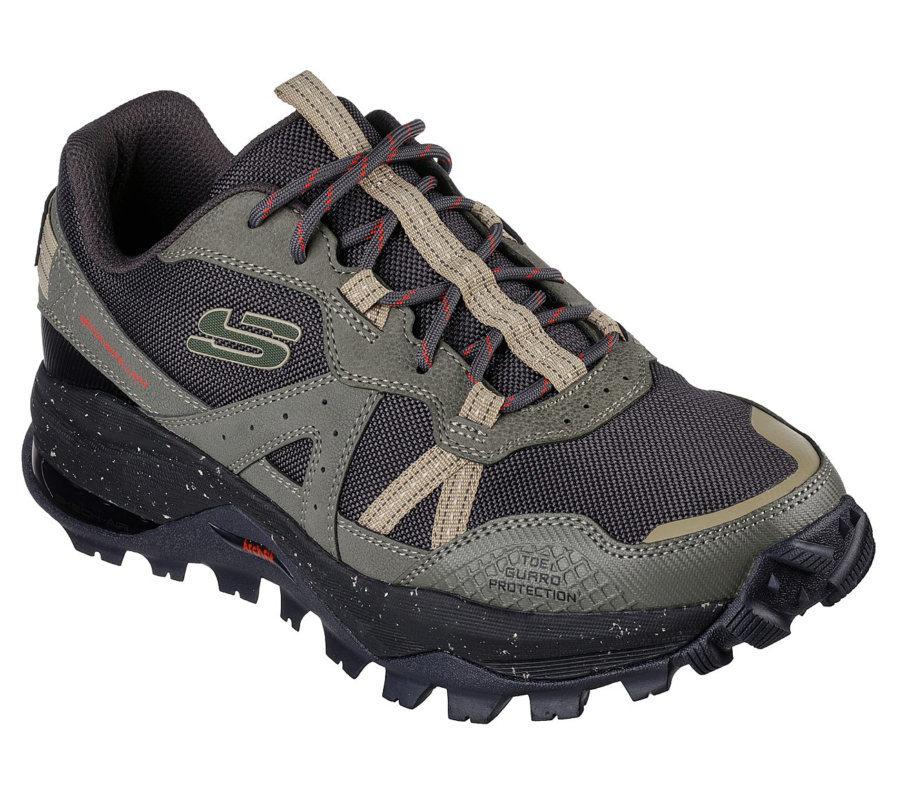 ARCH FIT TRAIL AIR, OLIVE/BLACK Footwear Right View