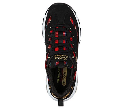 D'LITES - MOUNTAIN ALPS, BLACK/RED Footwear Top View