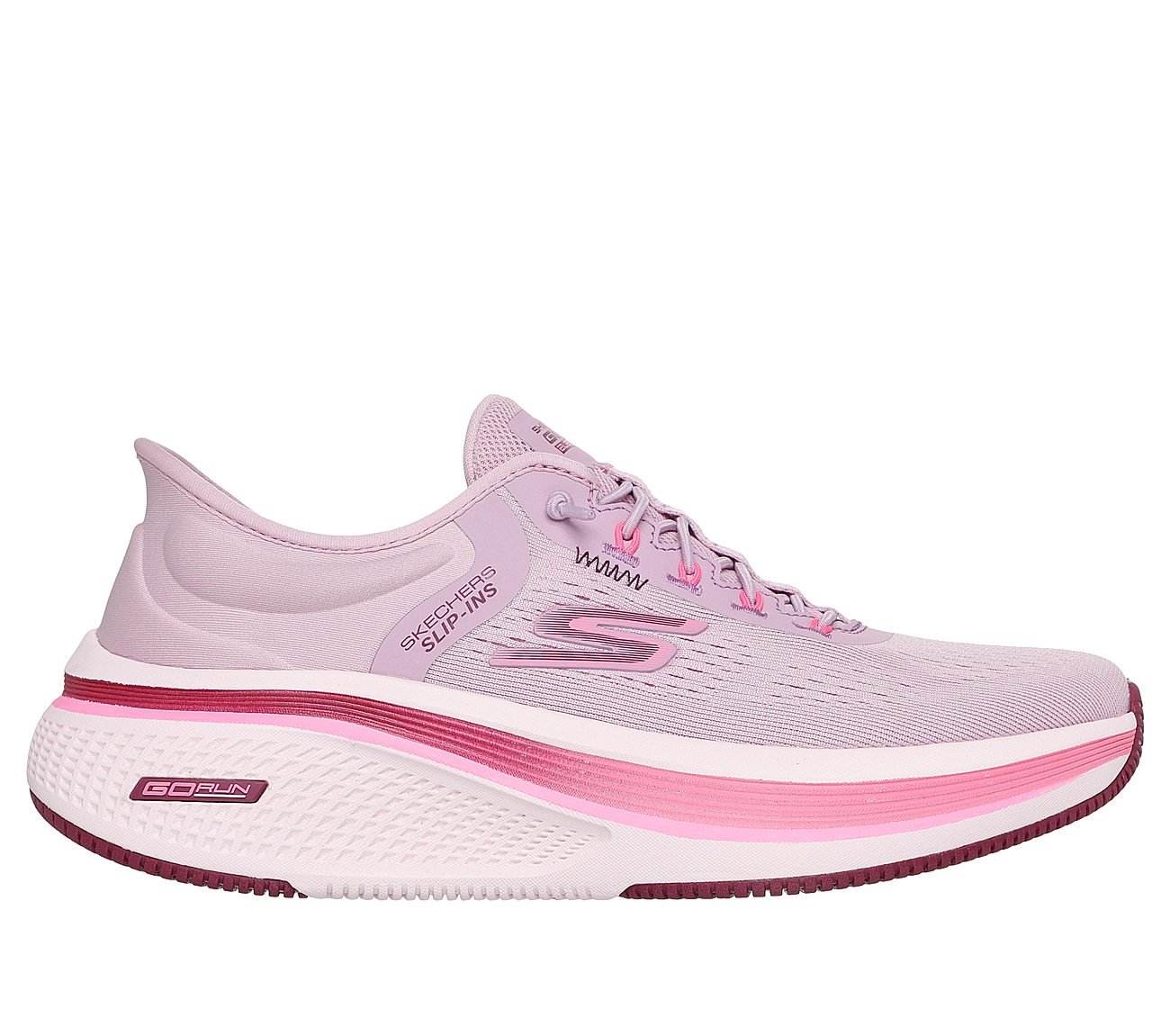 GO RUN ELEVATE 2.0 - BANYAN, PINK Footwear Lateral View