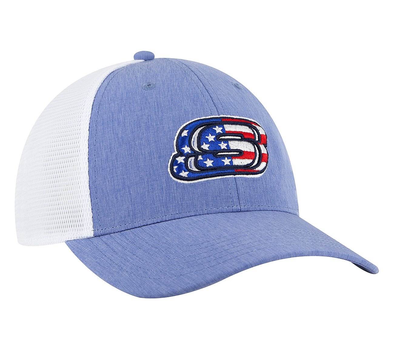 DIAMOND MESH BASEBALL HAT, NATURAL/NAVY Accessories Bottom View