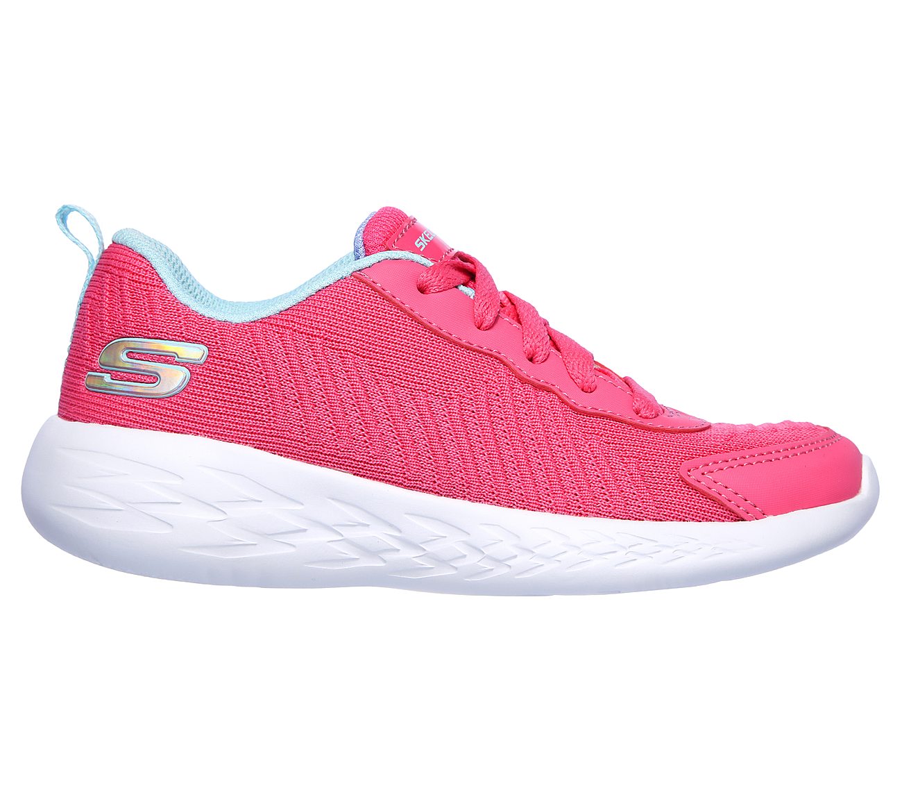 GO RUN 600 - FUN RUN, NEON PINK/AQUA Footwear Right View