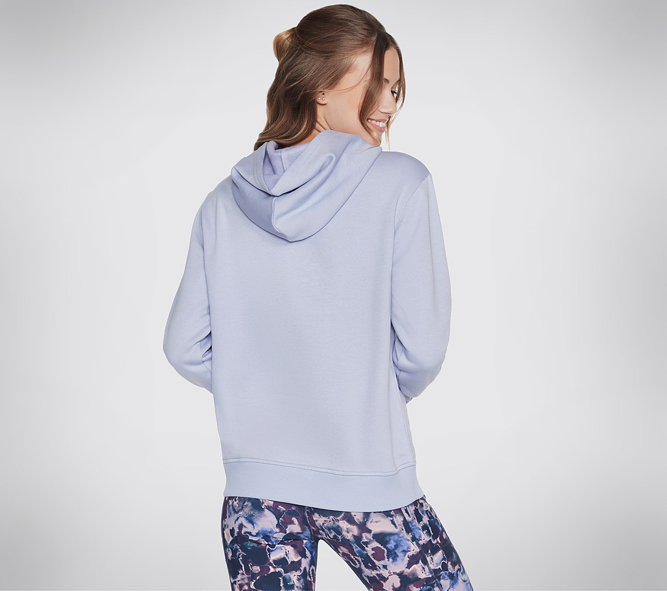 SKECHERS SIGNATURE PO HOODIE, LAVENDER/LIGHT PINK Apparel Top View