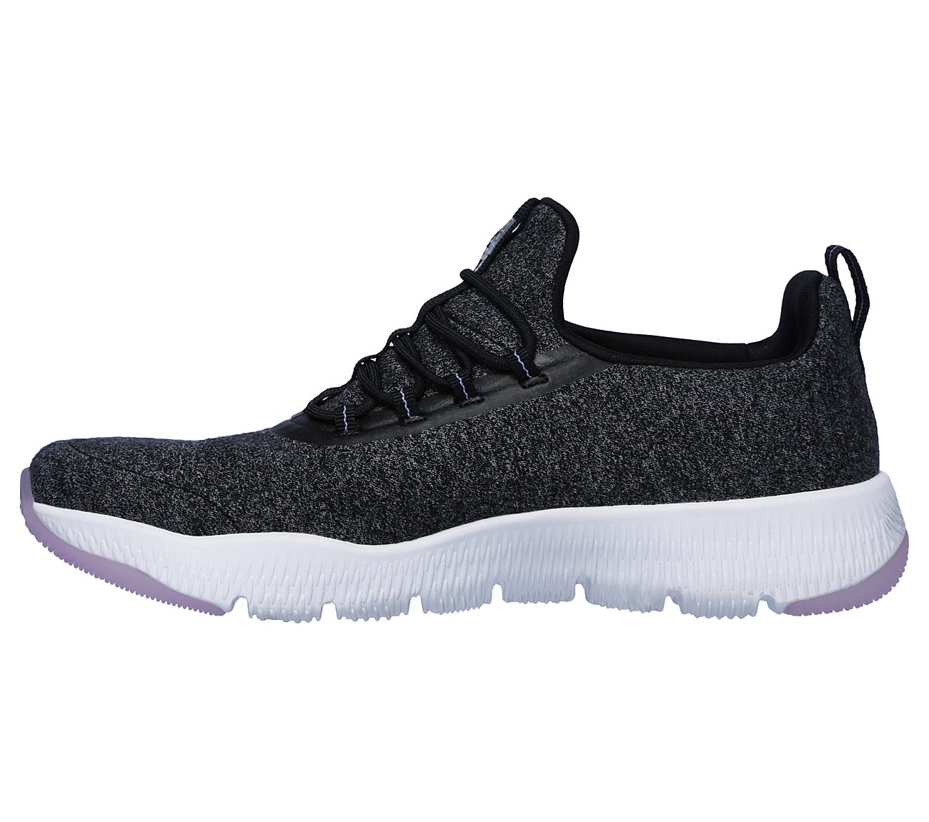 GO RUN TR- EXCEPTION, BLACK/LAVENDER Footwear Left View