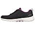 GO WALK 6 - SPRING HORIZON, BLACK/PURPLE Footwear Left View