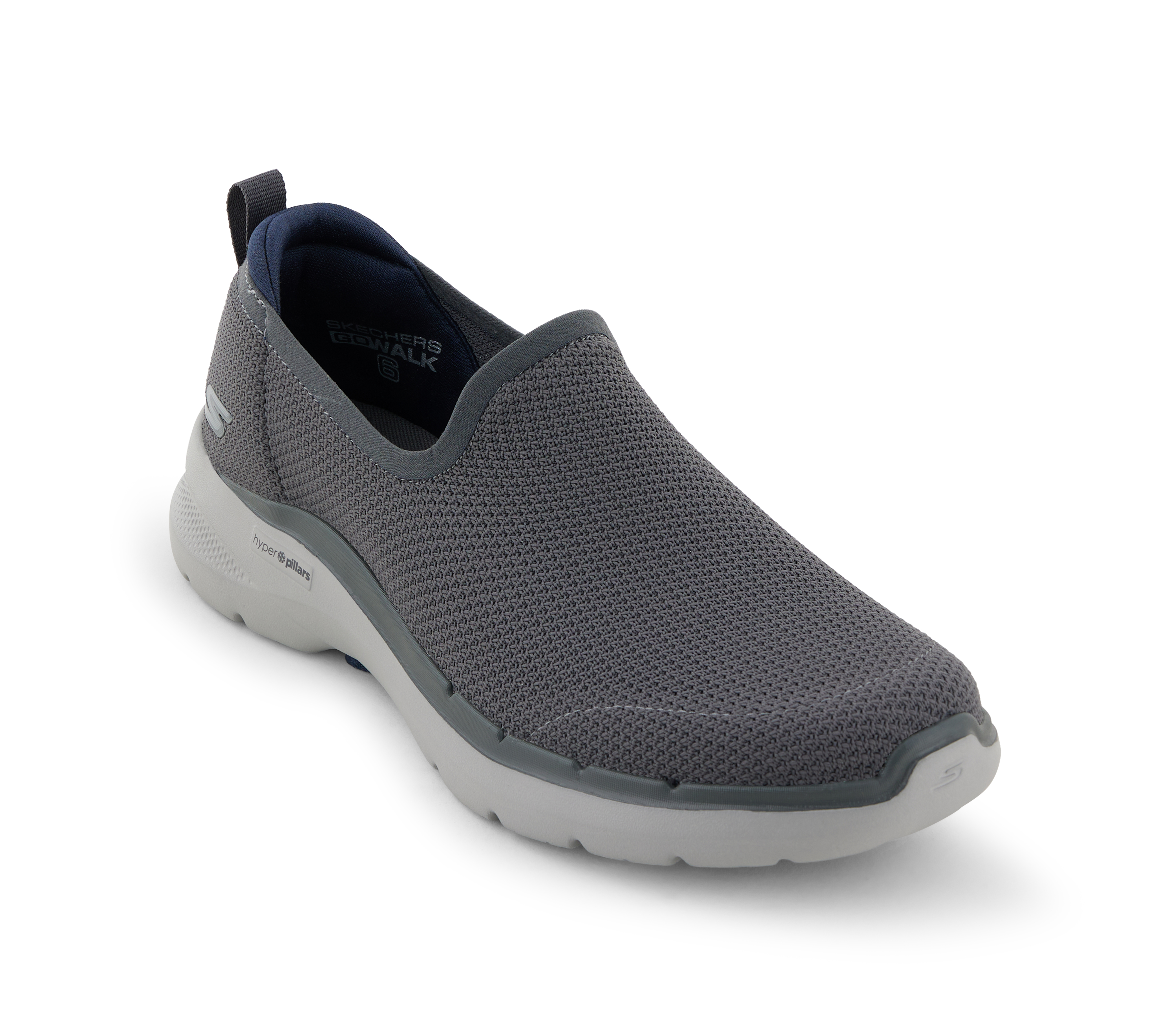 GO WALK 6 - FIRST CLASS, CCHARCOAL Footwear Lateral View