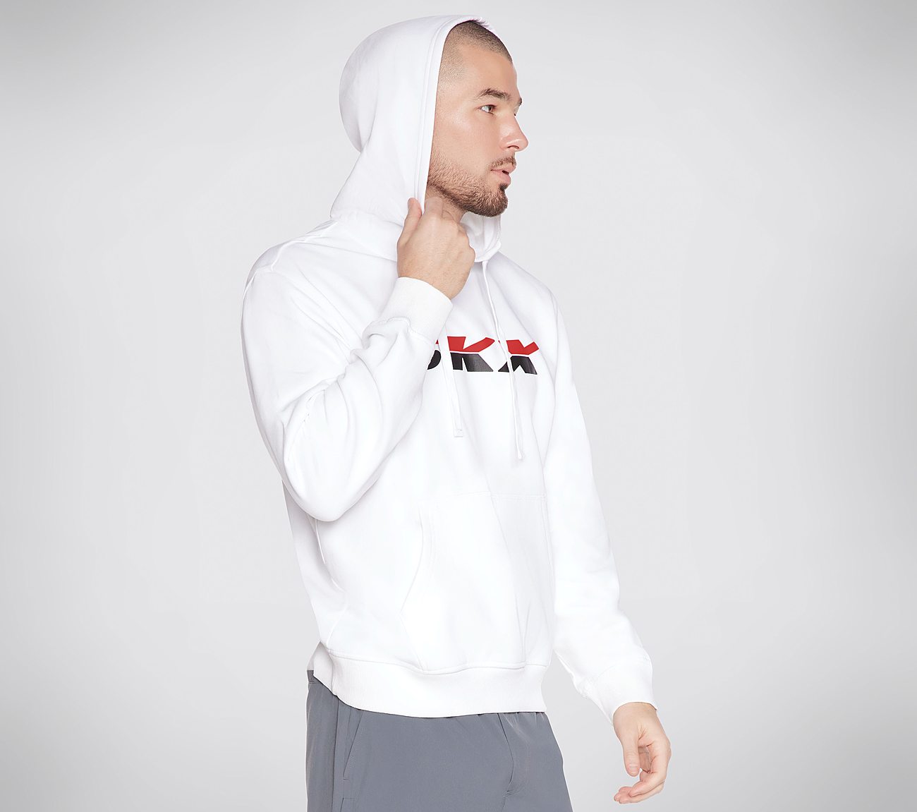 SKX WARM UP PULLOVER HOODIE, WWWHITE Apparels Bottom View
