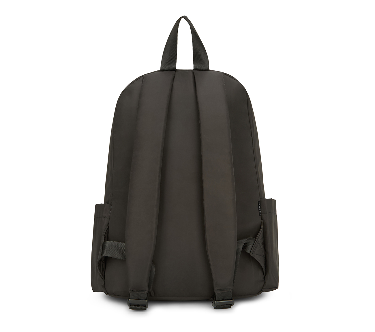 MICRO POLYESTER SINGLE COMPARTMENT & COIN POUCH BACKPACK, BLACK