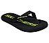 COURTWALD - BEACH CHILLIN, BLACK/LIME Footwear Top View