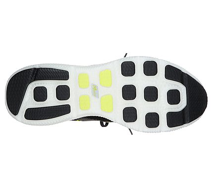 GO RUN 7 -, BLACK/WHITE Footwear Bottom View