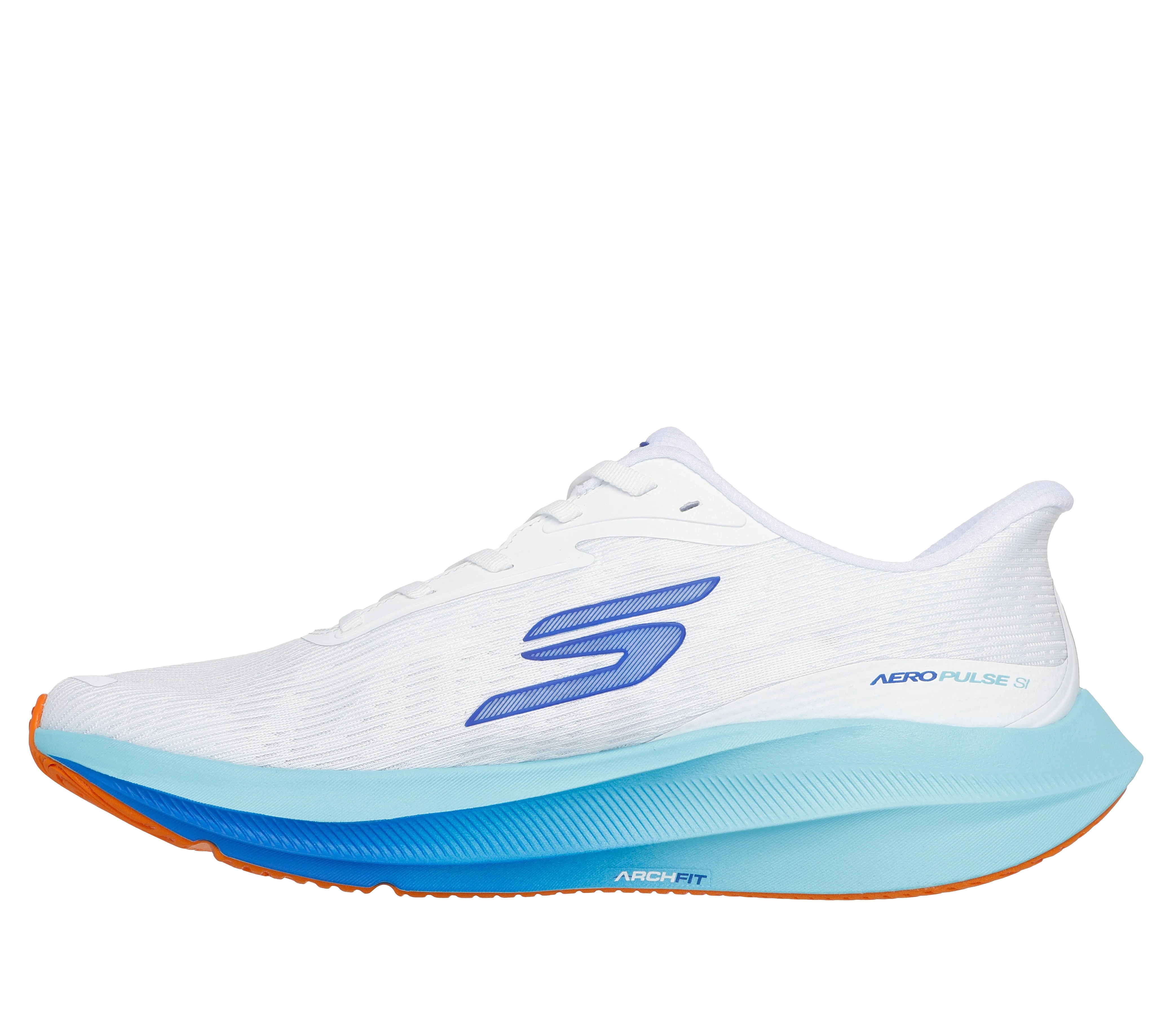 SKECHERS AERO PULSE, WHITE/AQUA