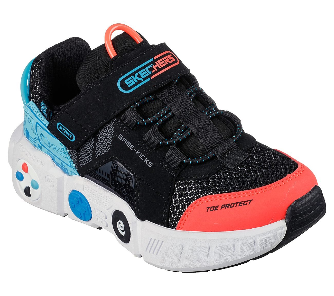 GAMETRONIX, BLACK/MULTI Footwear Lateral View