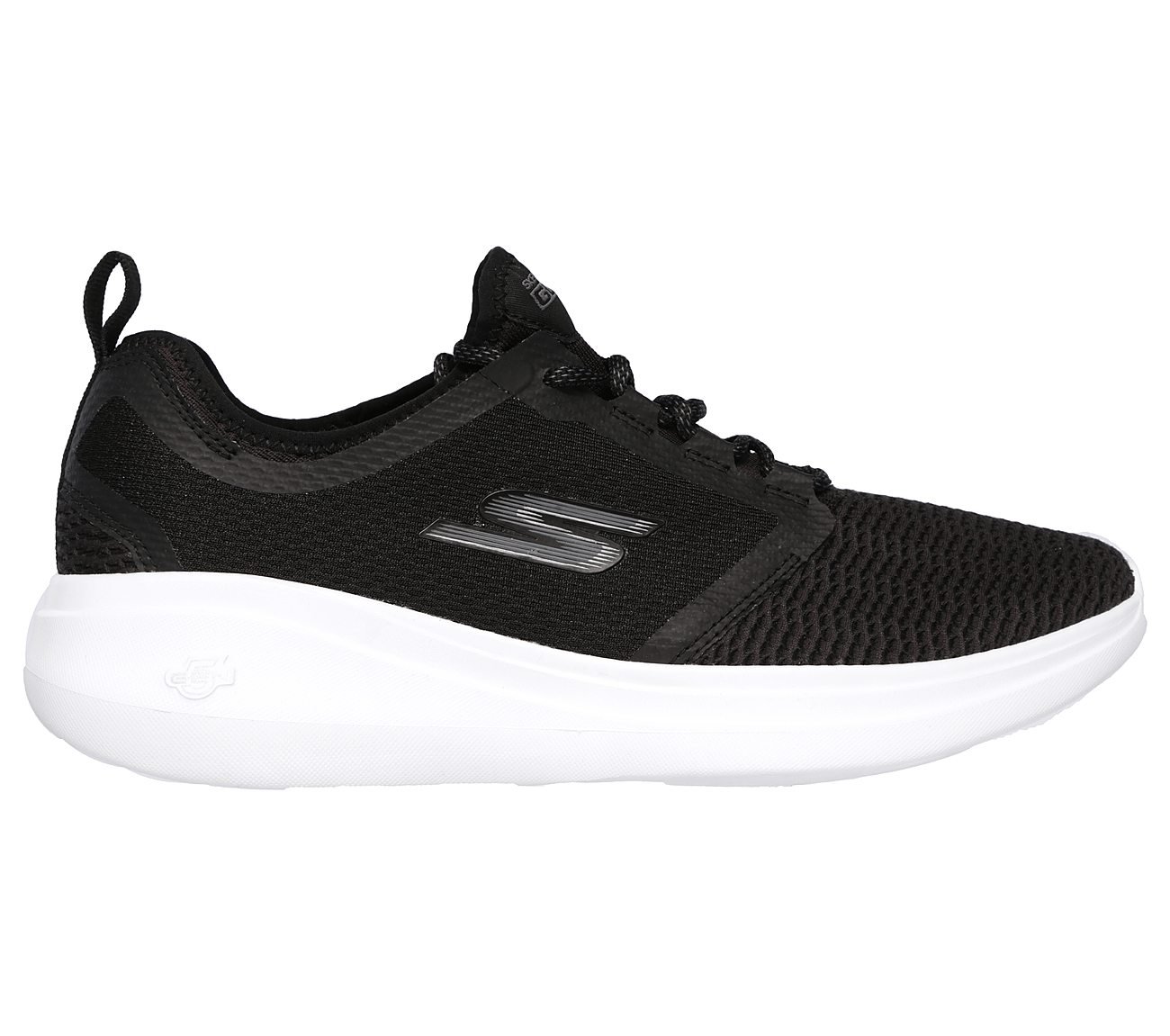 GO RUN FAST -, BLACK/WHITE Footwear Right View