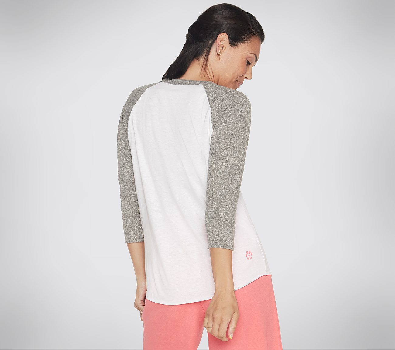 BOBS LOVE BASEBALL TEE, WWWHITE Apparel Top View