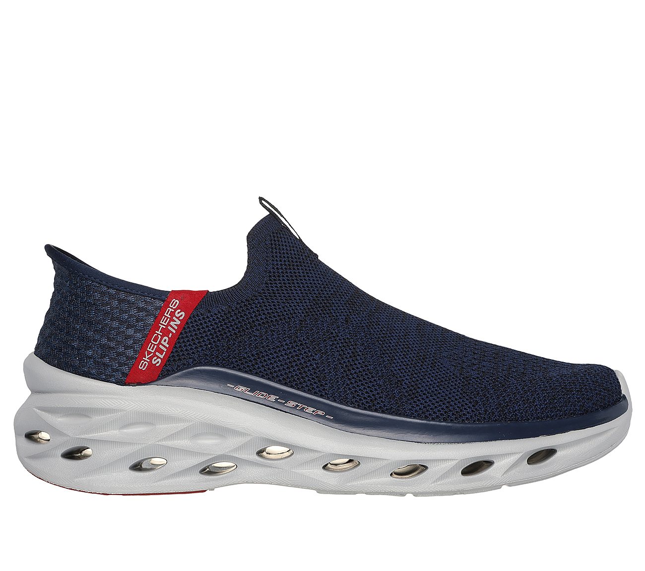 SKECHERS SLIP-INS: GLIDE-STEP SWIFT - PROSE, NAVY Footwear Lateral View