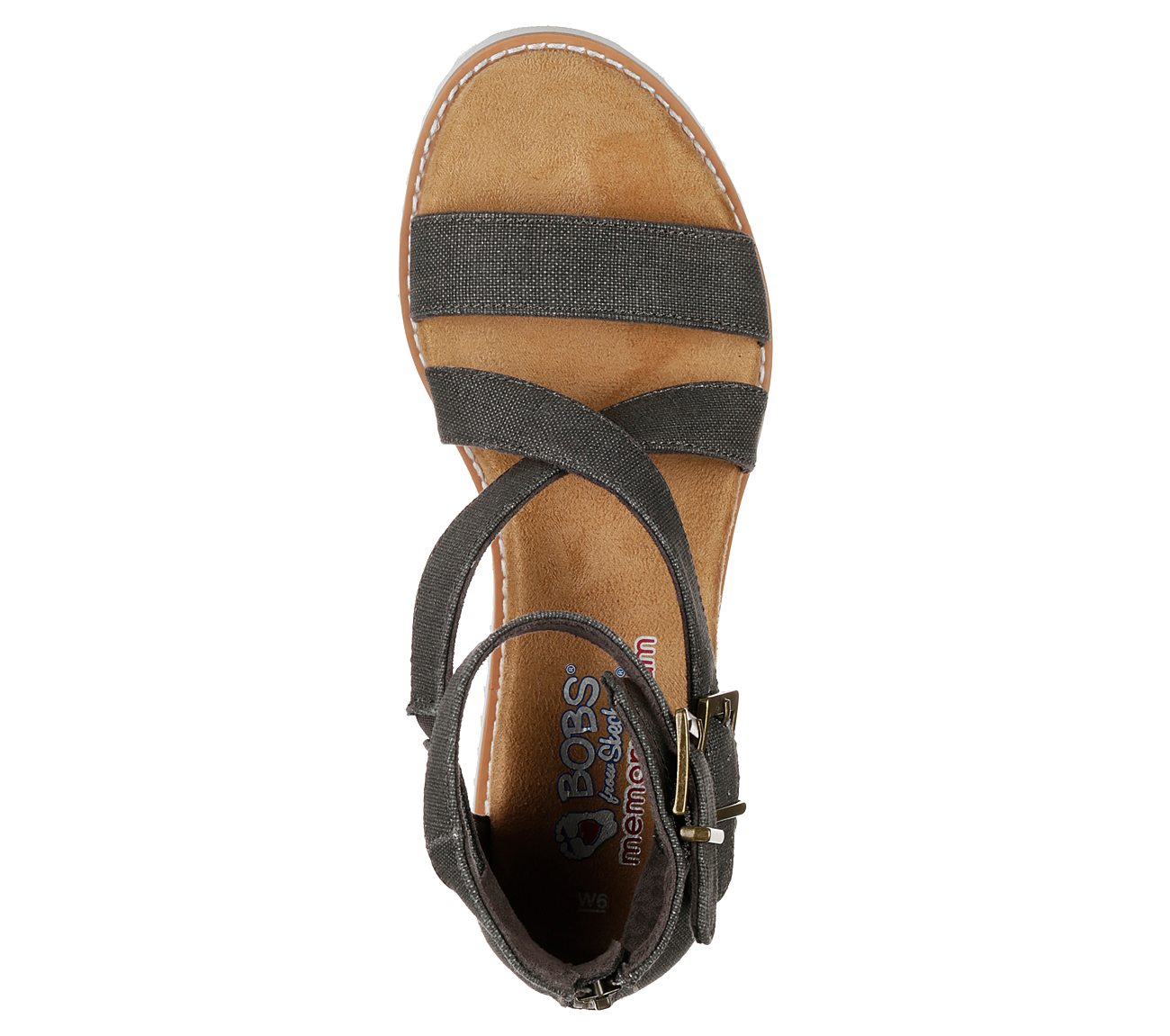 DESERT KISS - GOLDEN TRAIL, CHARCOAL Footwear Top View