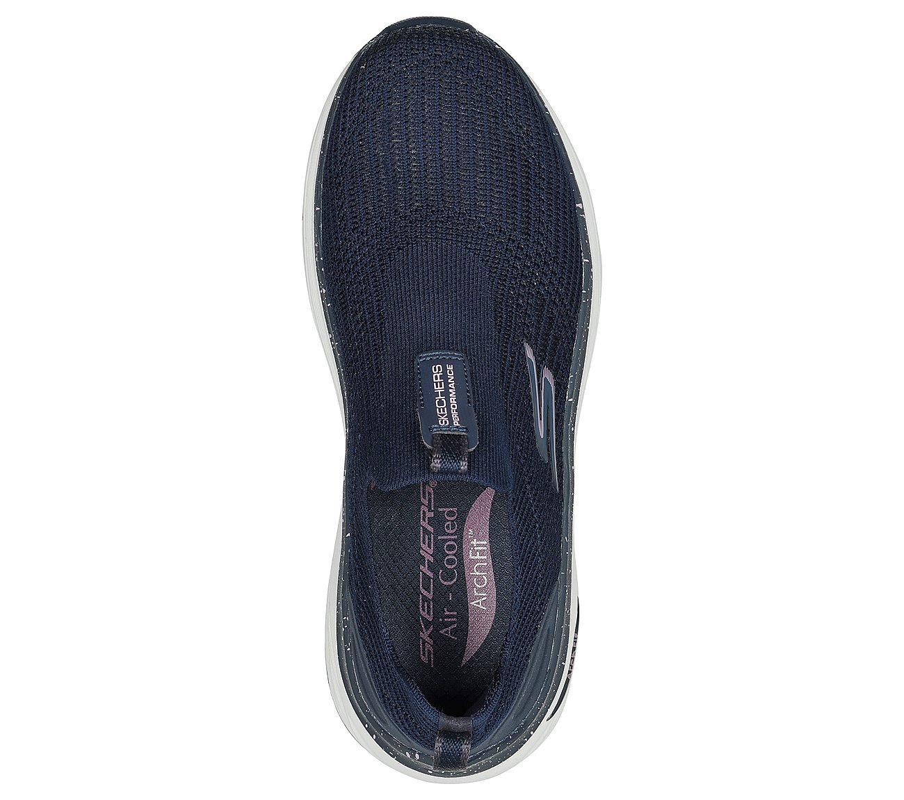 MAX CUSHIONING ARCH FIT - MYR, NAVY/LAVENDER Footwear Top View