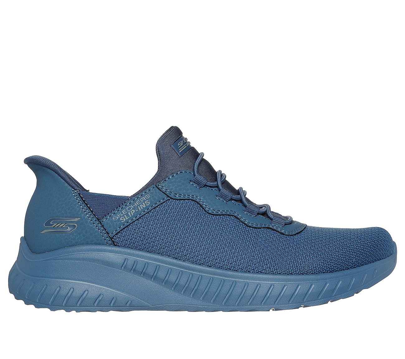 SKECHERS SLIP-INS: BOBS SPORT SQUAD CHAOS-Daily Inspiration., SLATE Footwear Lateral View