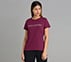 CREW NECK DIAMONTE T-SHIRT, BURGUNDY/PINK