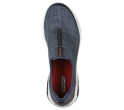 GO WALK AIR - EXPRESSION, NAVY/ORANGE Footwear Top View