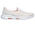 GO WALK 5, OFF WHITE/PINK Footwear Lateral View