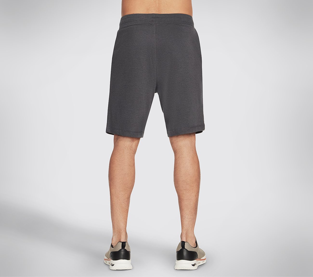 Skechers Goknit Pique 9In Short - Charcoal Gym Short For Men | India