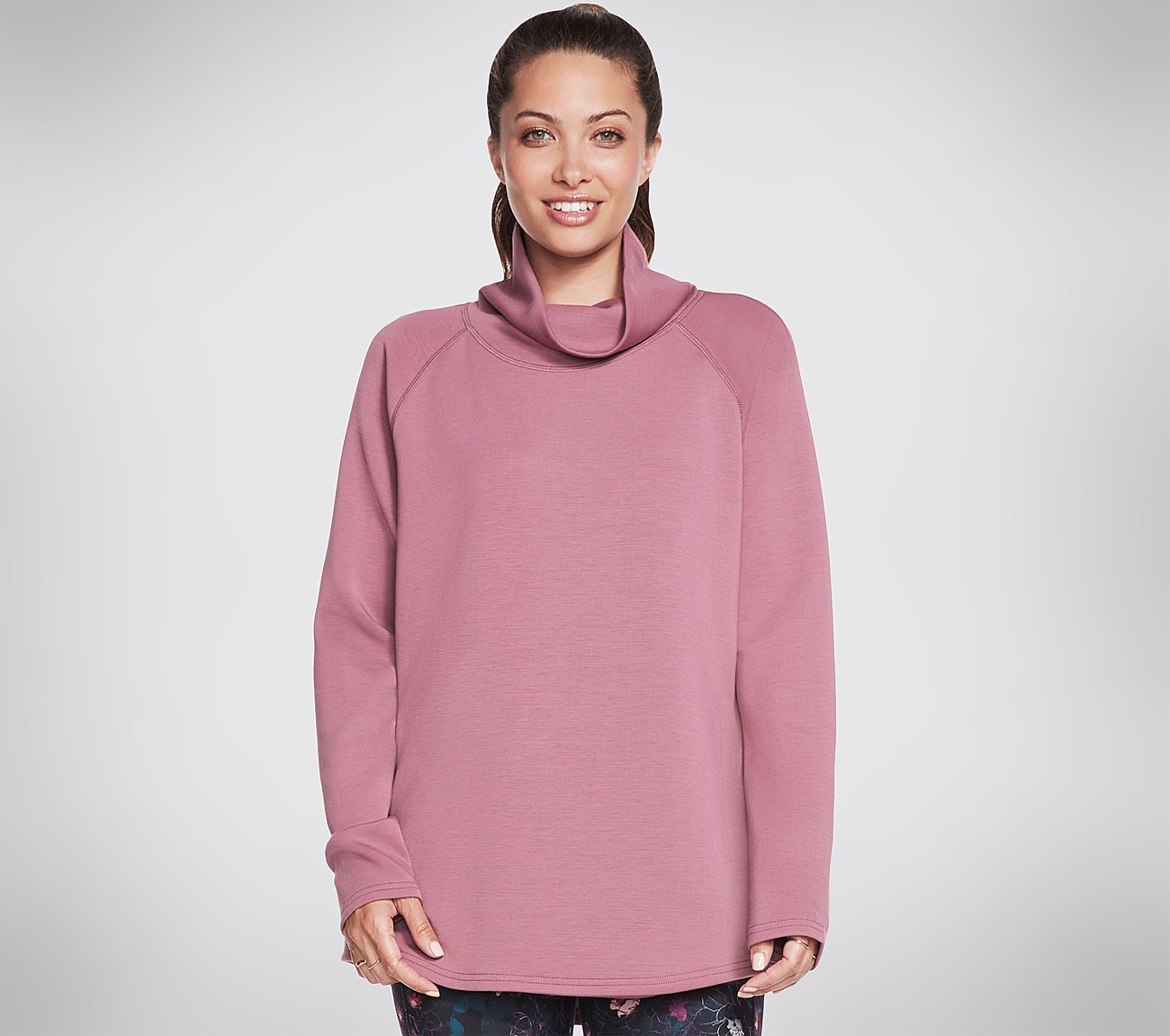 SKECHCLOUD TUNIC, DARK MAUVE Apparels Lateral View