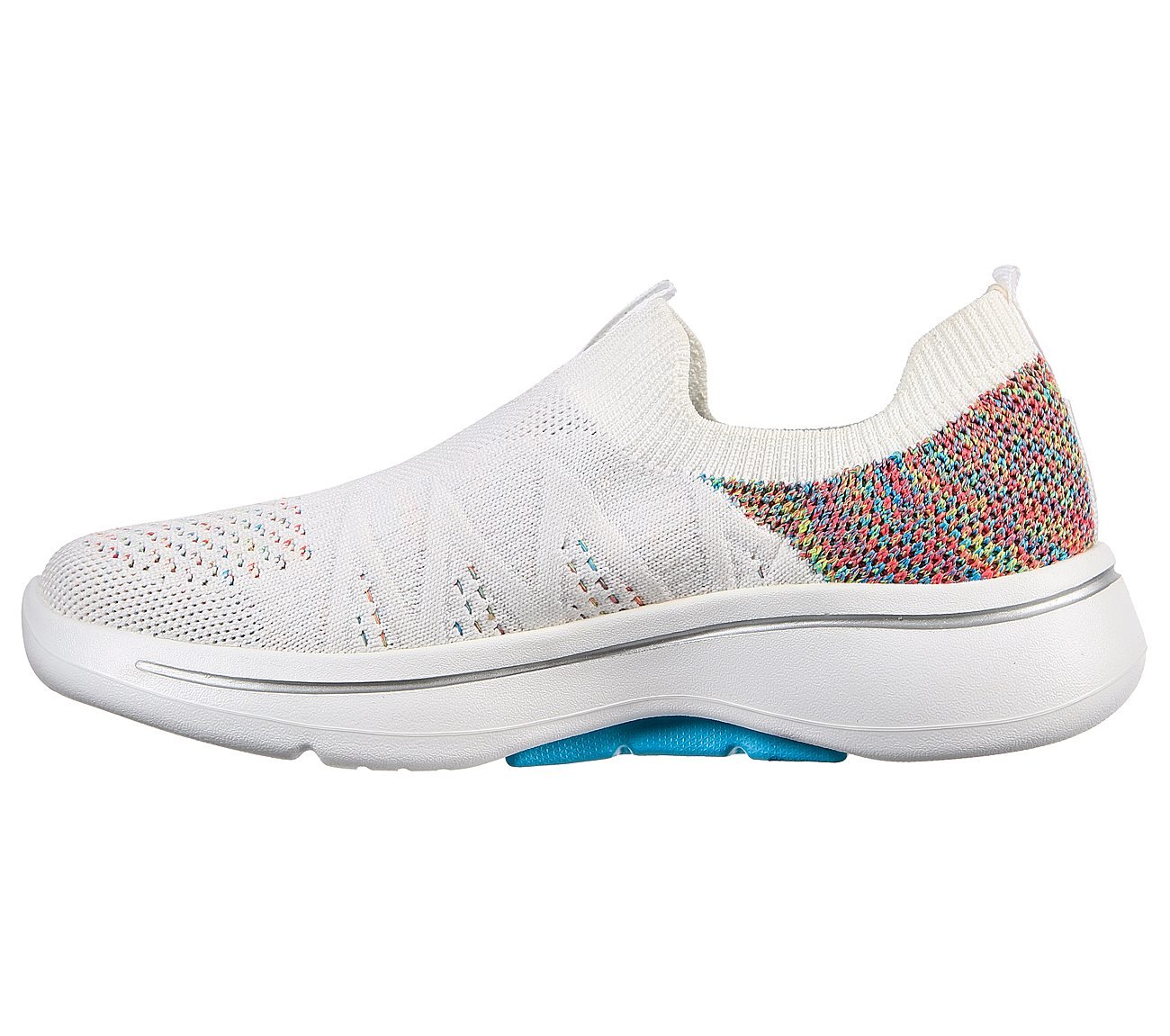 GO WALK ARCH FIT - FUN TIMES, WHITE/MULTI Footwear Left View