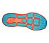 GO RUN RIDE 9 - RIDE 9, BLUE/CORAL Footwear Bottom View