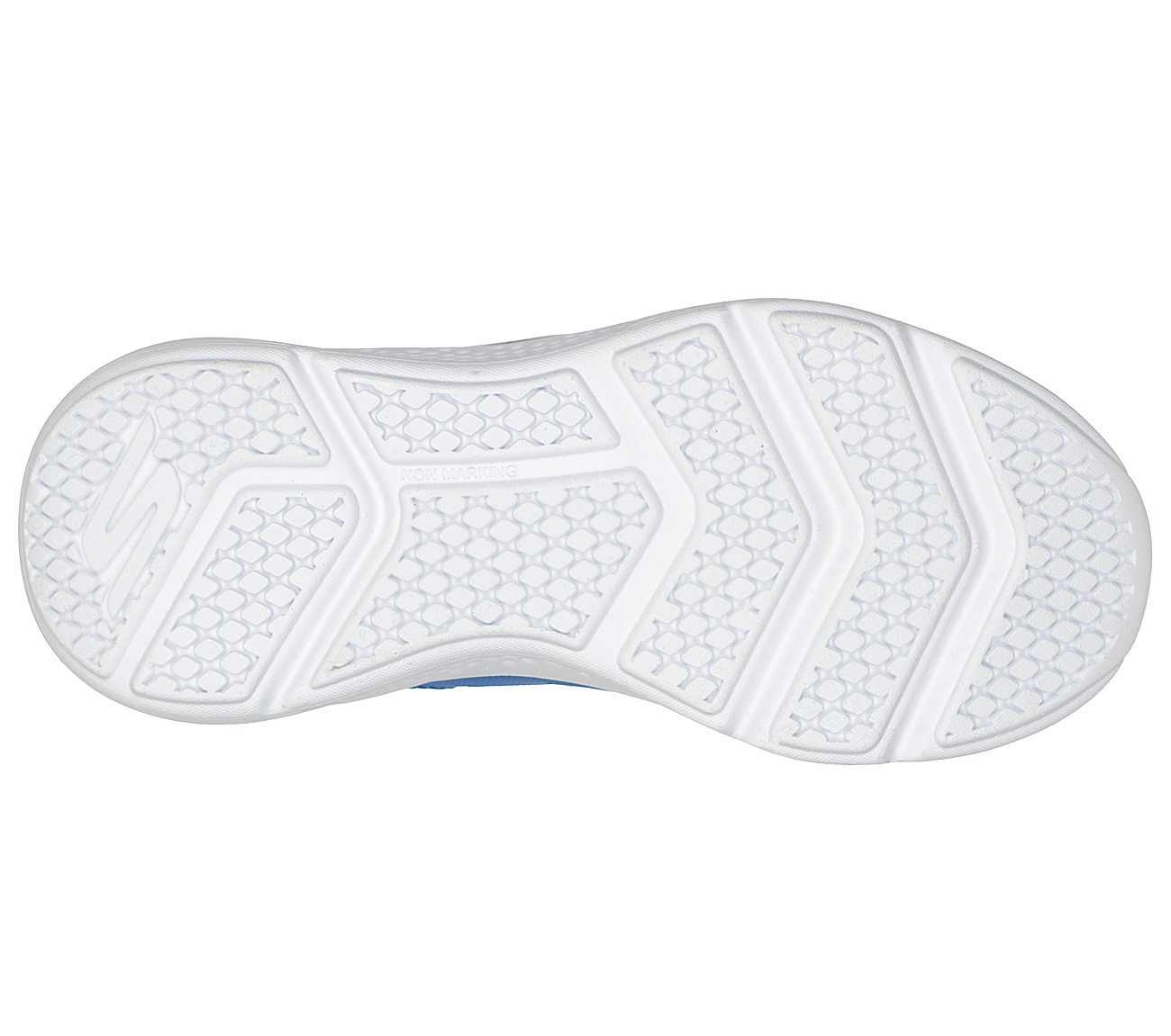 GO RUN ELEVATE, BLUE/LIME Footwear Bottom View