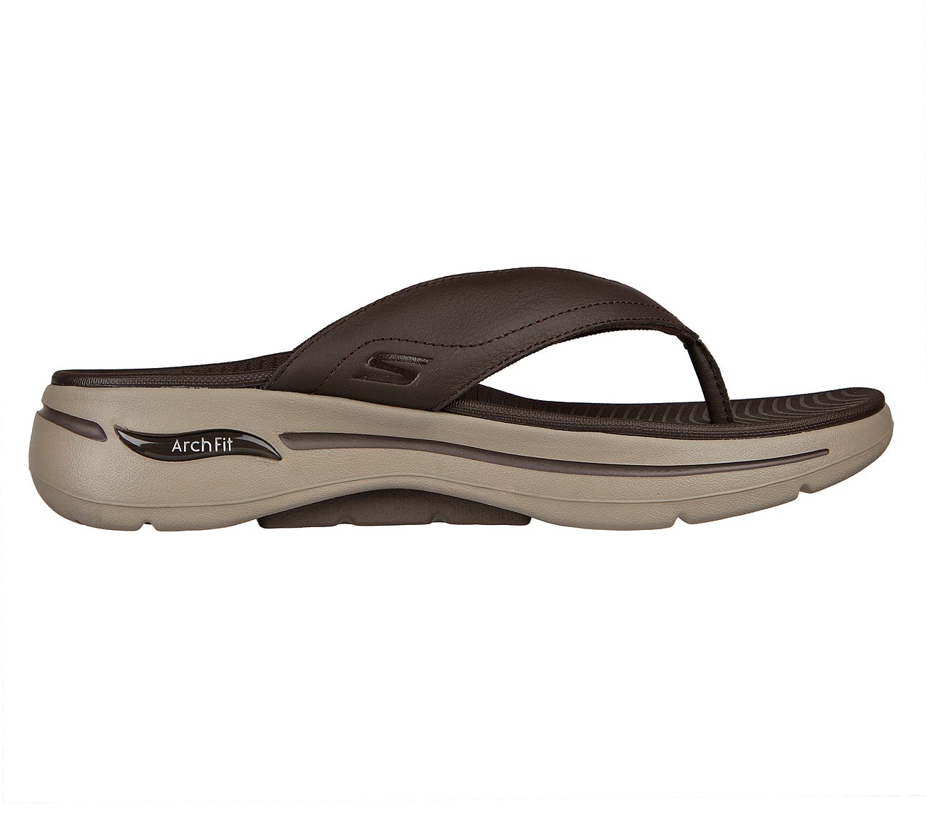 GO WALK ARCH FIT SANDAL, BROWN Footwear Right View