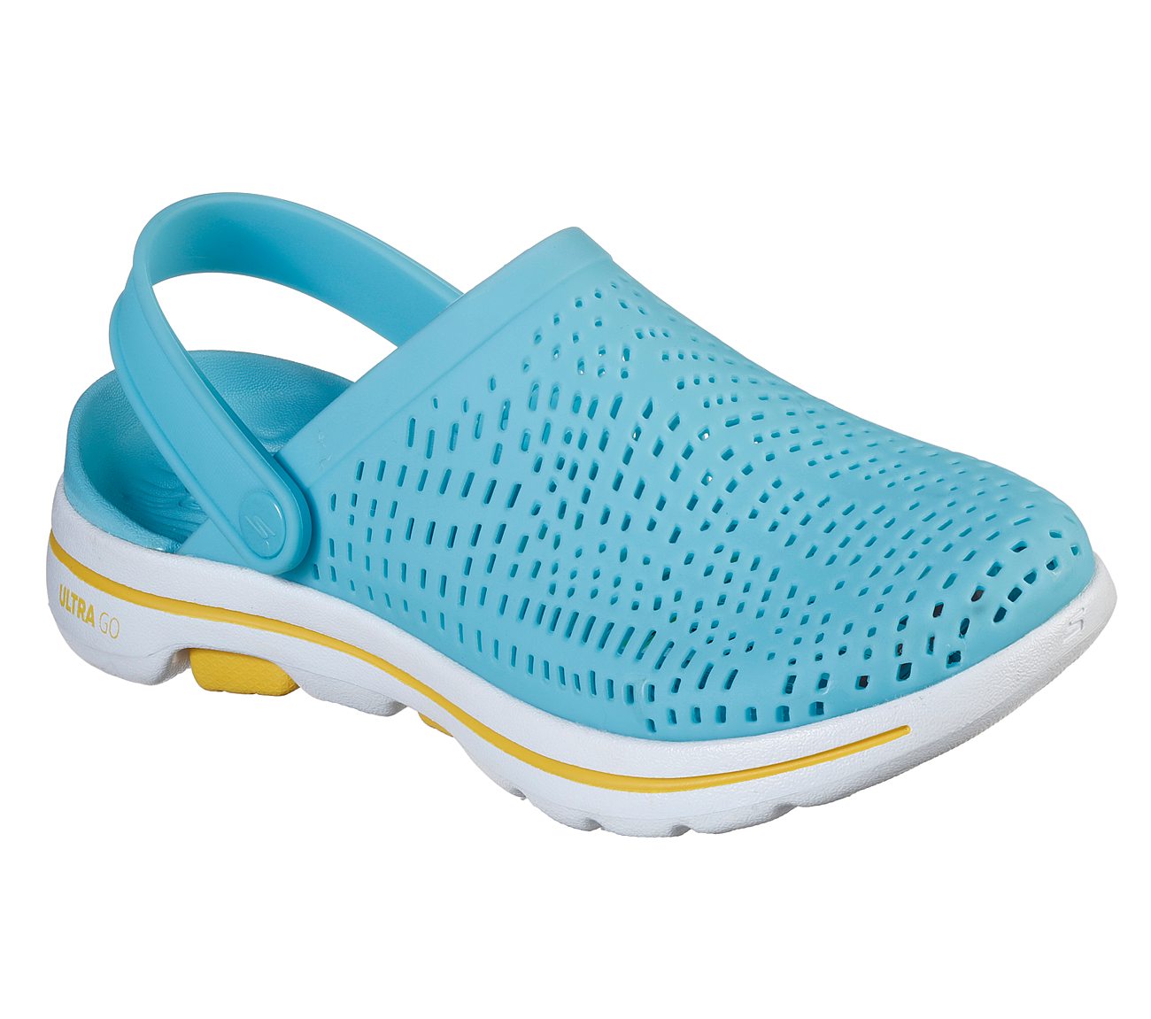 GO WALK 5 FOAMIES - ASTONISHE, BLUE Footwear Right View