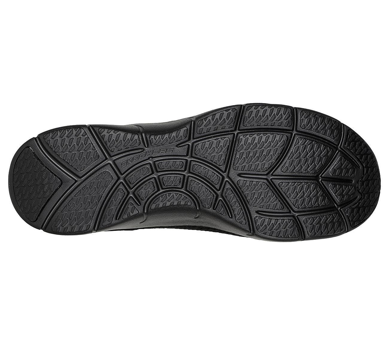 ARCH FIT REFINE - DON'T GO, BLACK Footwear Bottom View