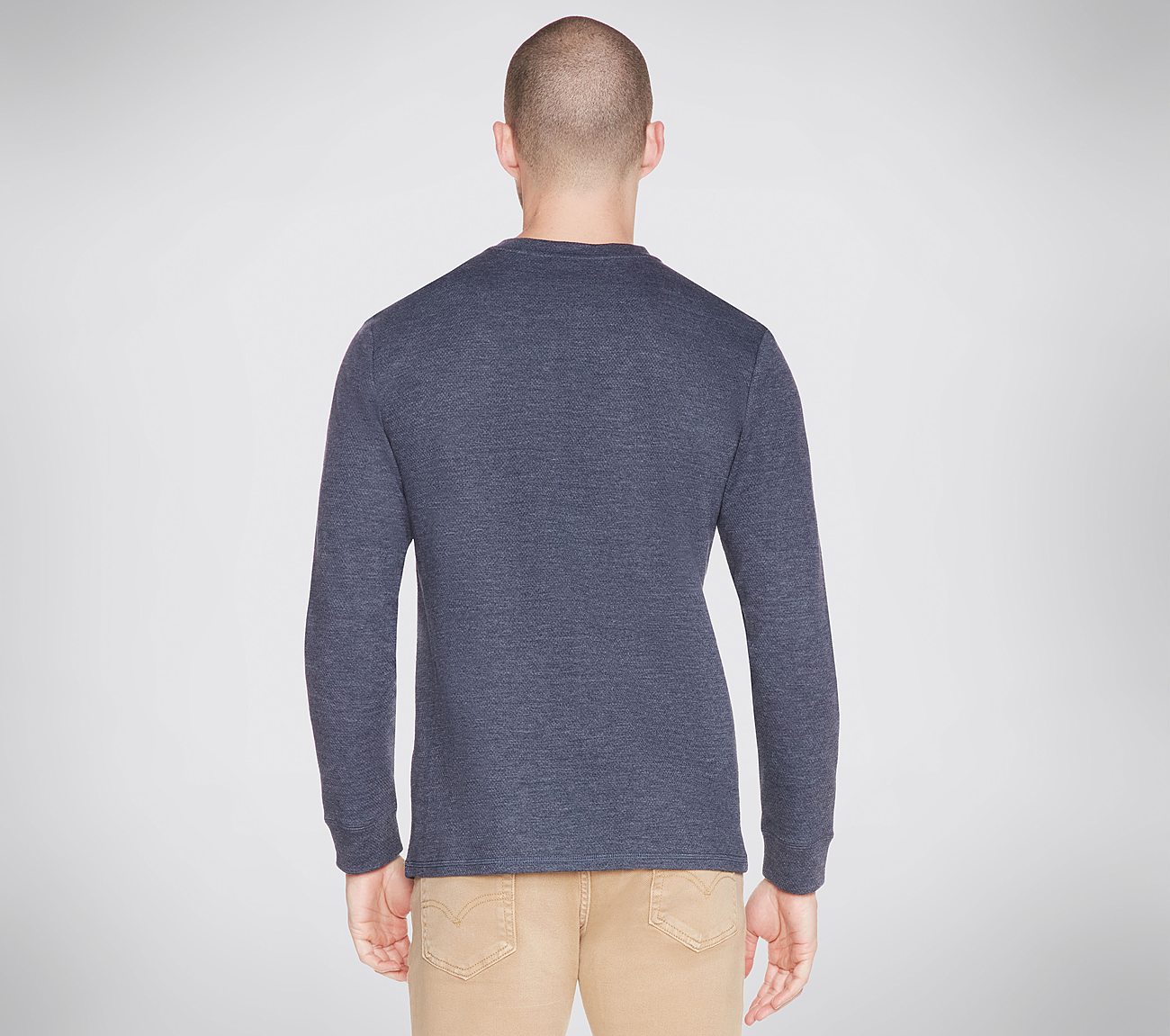  ESSENTIAL HENLEY, NNNAVY Apparels Top View