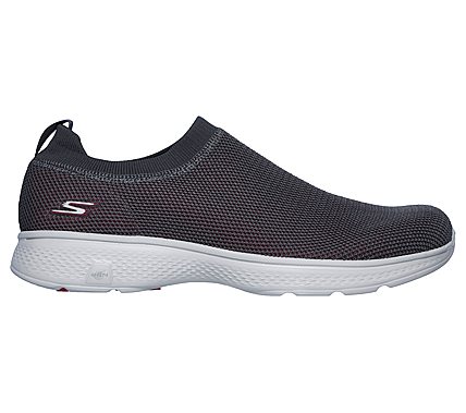 GO WALK 4-INTEND, CHARCOAL/RED Footwear Right View