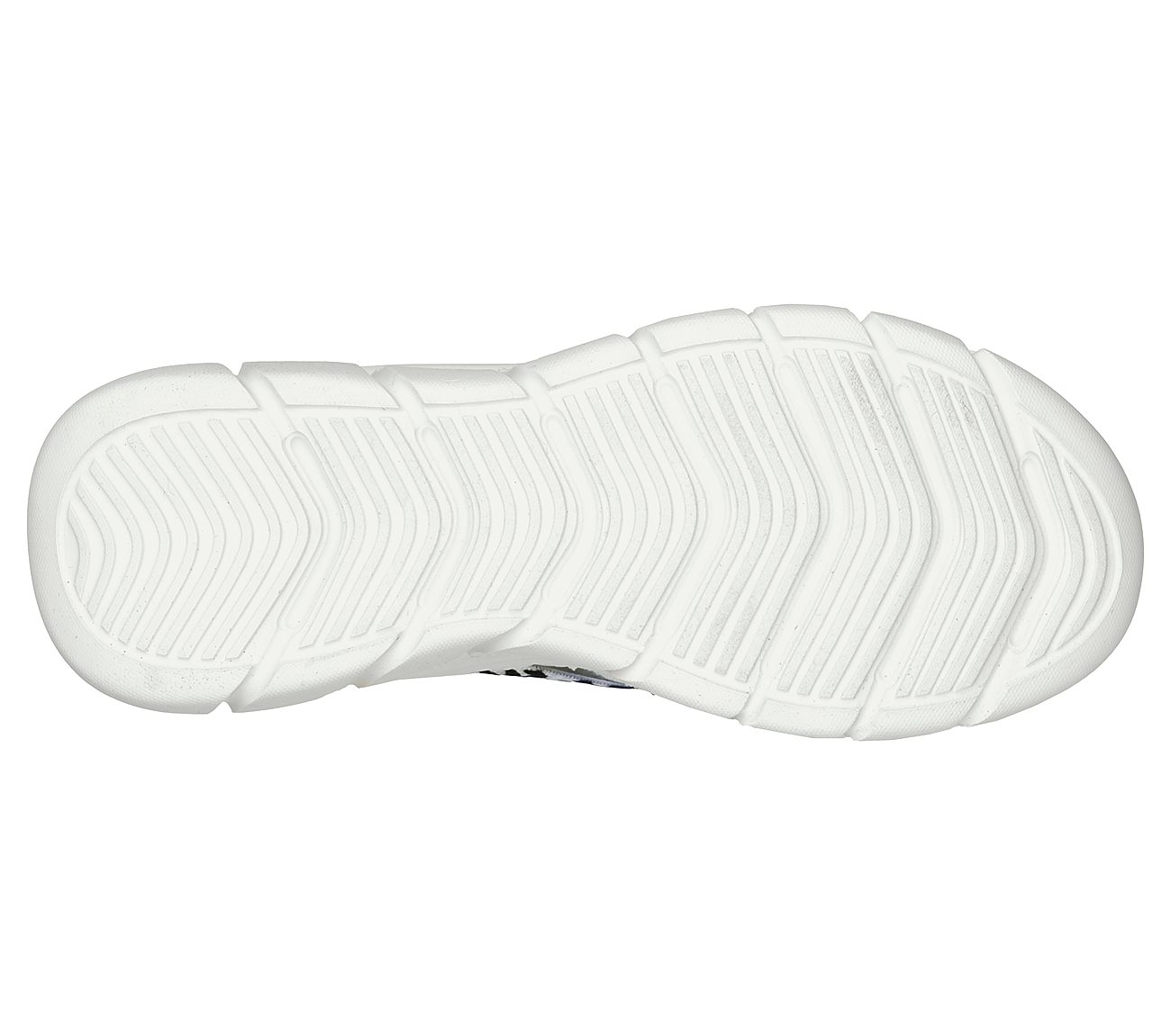BOBS B FLEX - KITTY KICKSTART, OFF WHITE Footwear Bottom View