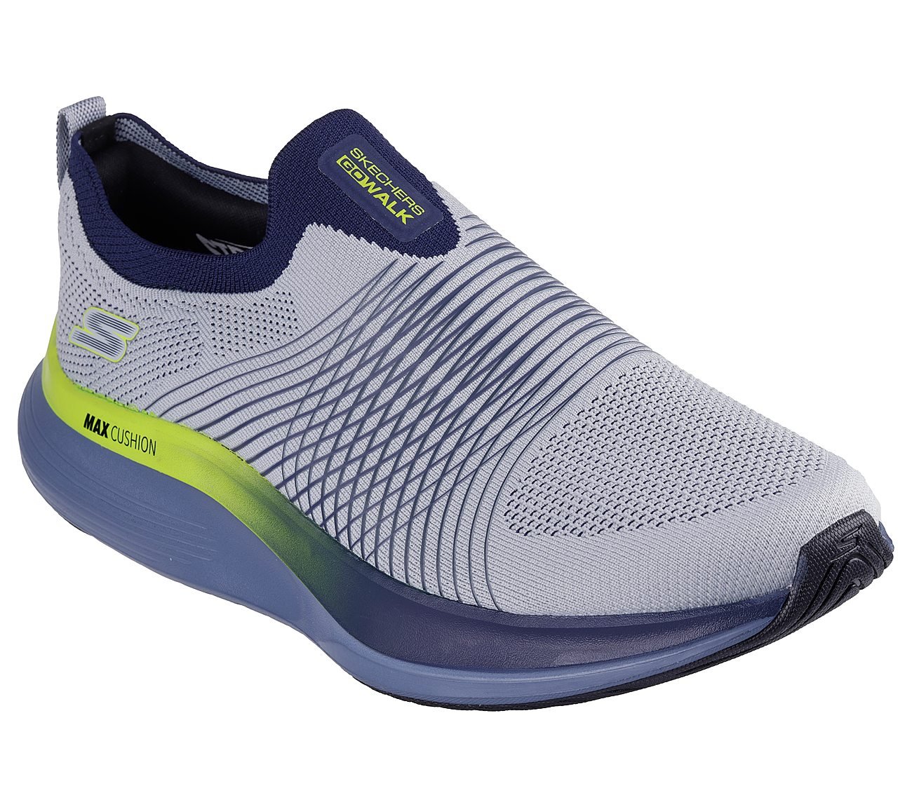 GO WALK COMFORT WALKER - CONS, GREY/LIME Footwear Right View
